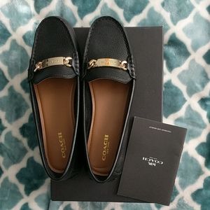 Coach Odette Pebble Grain Leather Loafers
